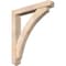 Ekena Millwork Thorton Arts and Crafts Smooth Bracket w/ Offset Brace, Douglas Fir, 5 1/2"W x 34"D x 38"H BKT0604X34X38THR03SDF - alternate 1